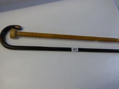 Silver Topped Walking Cane