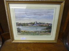 Framed Patricia Bunton Water Colour