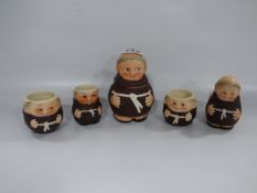5 Goebel Friar Tuck Ornaments