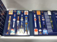Complete 4th Edition Set of Historical Swatch Olympic Games Watches