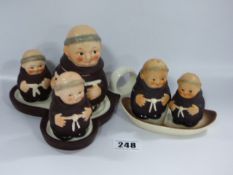 Goebel Friar Tuck Condiment Set