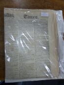 1879 Original Copy of The Times Newspaper