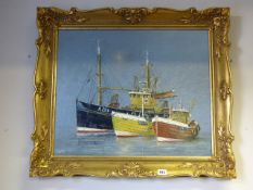 Gilt Framed Jack Rigg Oil Painting Entitled 