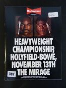 Holyfield v Bowe November 13th Boxing Programme