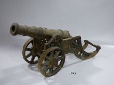 Heavy Vintage Brass Canon