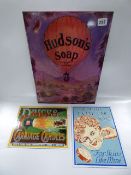 2 Enamel Signs & Another