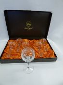 Boxed Set of Webb Handcut Crystal Glasses