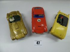 Vintage Scalextric Sunbeam Tiger Ferrari GT & AC Cobra