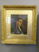 19th Century Oil on Board Entitled 
