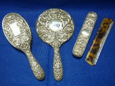 Silver Backed Brush Set