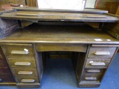 Oak Roll Top Desk