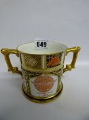 Royal Crown Derby Small Tankard Depicting The Midlands Ralley 1955