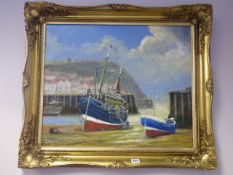 Gilt Framed Jack Rigg Oil Painting Entitled 