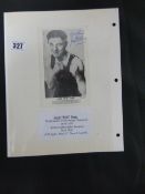 Signed Photo of Jack (Kid) Berg World Junior Welterweight Champion & British Lightweight Champion