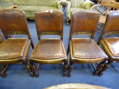 Set of 4 Art Deco Dining Room Chairs