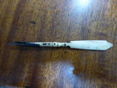 Bone French Dip Pen and Letter Opener