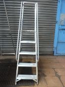 Set of Aluminium 4 Tread Platform Steps