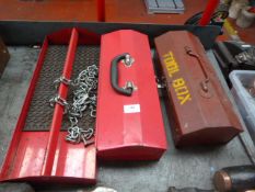 2 Toolboxes and a Tool Tray