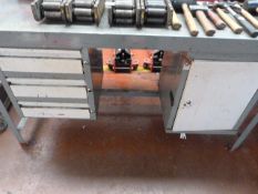 Engineers Work Bench with Drawers and Cupboard