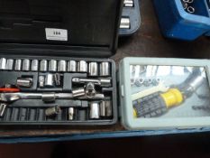 3/8th Drive Socket Set and a Screwdriver Bit Set