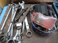 Assorted Sockets, Spanners, Screwdriver Bits etc