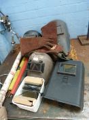 Assorted Welding Screens - Rods & Safety Gloves