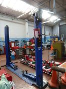 Apac Model 1503 2 Post Vehicle Lift serial Number: 72092 Year of Manufacture: 2011 3 Tonnes SWL