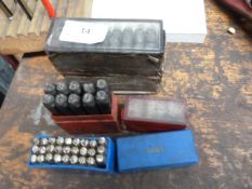 3 Sets of Letter and Number Stamps