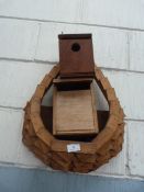 Wood Hanging Basket and 3 Bird Boxes