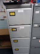 4 Drawer Foolscap Filing Cabinet Grey