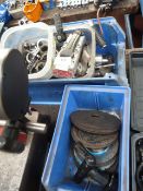 Box Containing Assorted Nuts, Bolts, Drill Chucks, Hand Tools etc