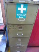 4 Drawer Foolscap Filing Cabinet containing First Aid Equipment etc