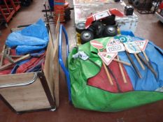 Inflatable Race Track Complete With Blower Unit, Safety Signs, Sand Bags etc