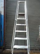 Set of Aluminium 9 Tread Steps