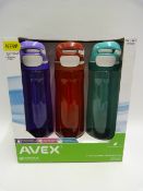 *AVEX WATER BOTTLE 3PK F15