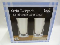 *CLEAR GLASS TOUCH LAMPS