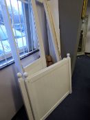 ASSORTED WHITE BED PARTS - A/F