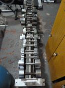 *Assorted Chrome Dumbbells on Rack