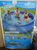 *QUICK SET 10FT RING POOL