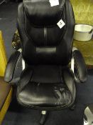 *BLK PURESOFT MANAGER CHAIR