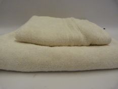 *CHARISMA HAND TOWEL CREAM WITH MATCHING BATH TOWEL