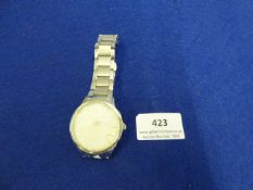 *GIORGIO ARMANI WRIST WATCH WITH METAL STRAP