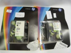 *2 HP INKJET CARTRIDGES 350, 351 and 950-951