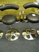 *BLK GASLIFT BARSTOOL  2PK