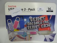 *SANDISK 2PK 16GB USB'S