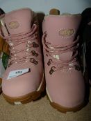 *Pair of North West Pink Walking Boots Size 3