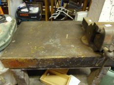 Engineer's Work Bench Fitted with Quick Release Engineer's Vice