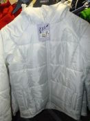 *2 White Puffer Type Jackets  1 x Medium & 1 x Large