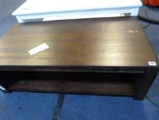 *Dark Oak Occasional Table with Undershelf