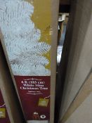 *6ft White Slim Christmas Tree